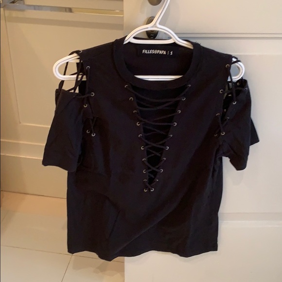 Lace up tee - Picture 1 of 2